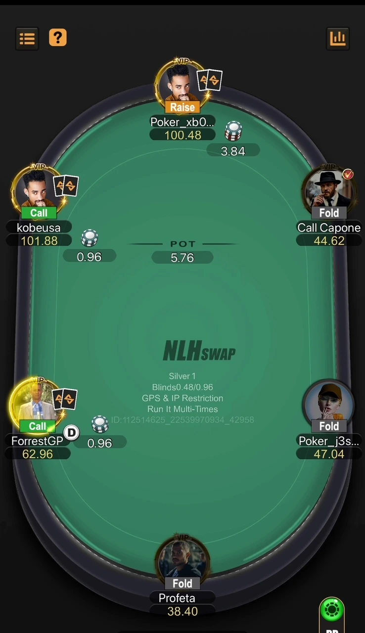 Table Heads-Up NLH sur Suprema Poker